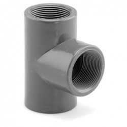 TE 90º PVC PRESION ROSCADO 1/2"