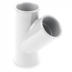 TE 45º PVC PRESION ENC 63 blanco