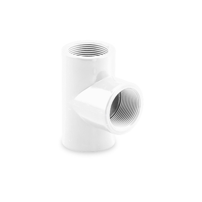 TE 90º ROSCADO PVC PRESION H-H 2" blanco