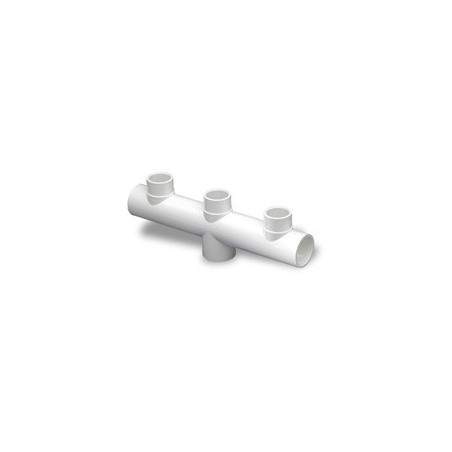 COLECTOR 3 VIAS PVC PRESION ENC 32 blanco