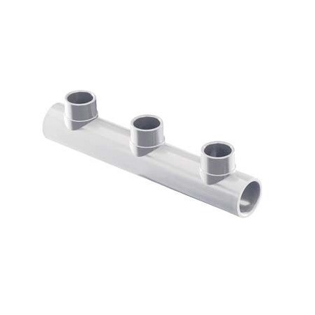 COLECTOR 3 VIAS DIST PVC PRESION ENC M 32 blanco