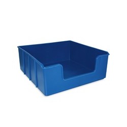 CAJA PORTAPIEZAS AZUL 360X360X131