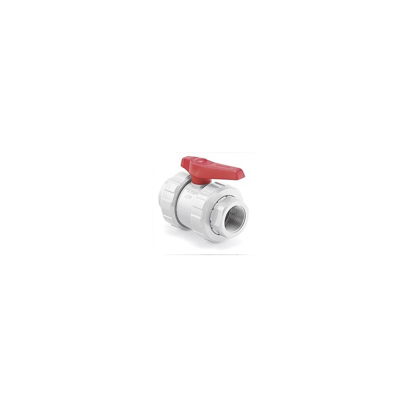 VAL PVC BOLA ENLACE ROSCA H 1 1/2" blanco